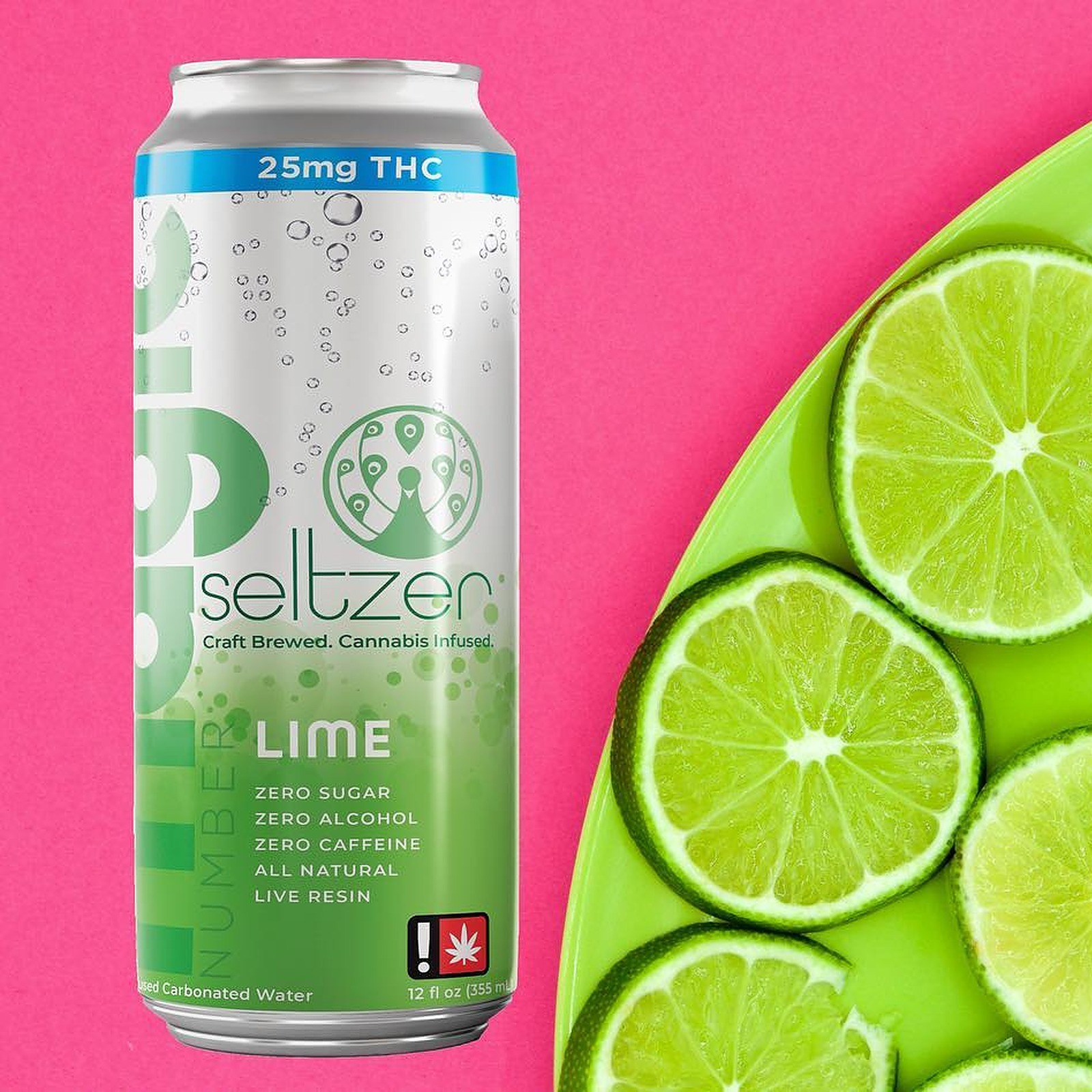 Magic Number: Lime Seltzer Water (25mg)